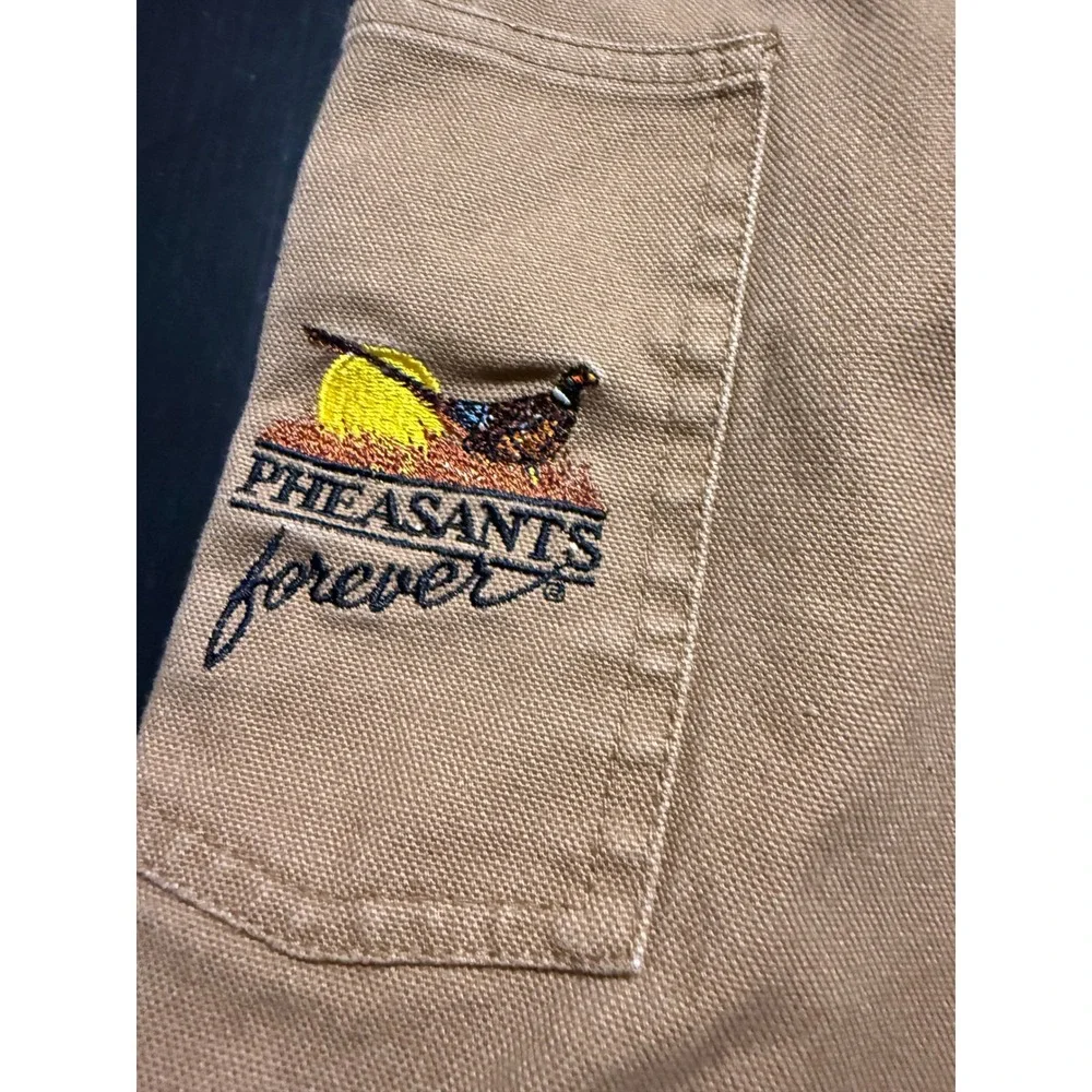 Browning Mens Pheasants Forever Upland Hunting Brush Pants Tan 32x30